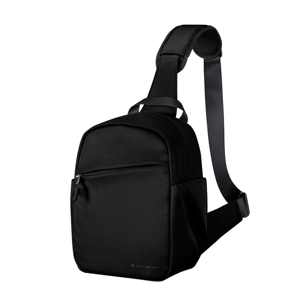 Mochila K&F Concept KF13.171, compacto, acolchado, bolsillo frontal con cierre, negro