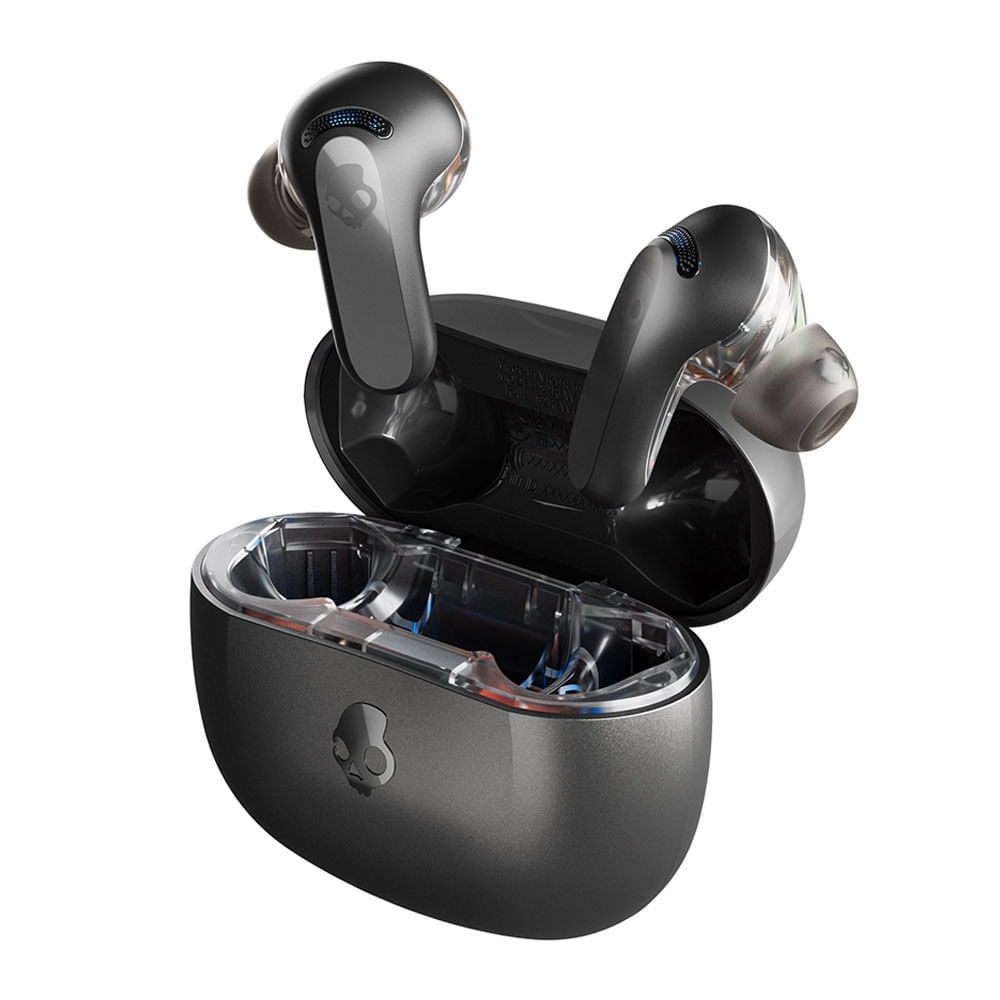 Imagen 1 del producto Audífonos Bluetooth True Wireless In Ear Skullcandy Rail ANC, 38H de batería, resistentes al agua IPX4, cancelación activa de ruido de 4 mic, negro