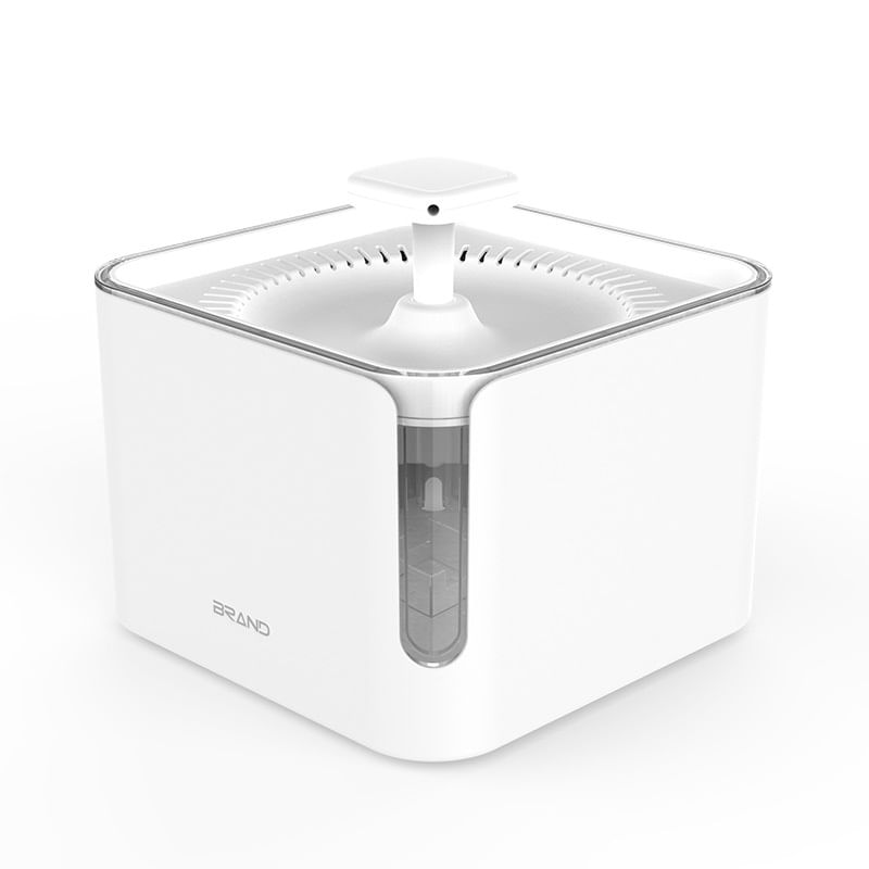 Bebedero automático para mascotas 3 litros, eléctrico, blanco