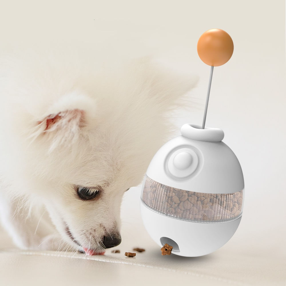 Imagen 2 del producto Juguete interactivo Balance Toy para mascotas, manual, plástico ABS, ideal para perros y gatos, blanco