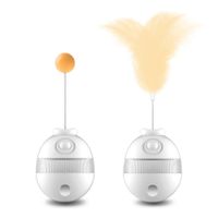 Juguete interactivo Balance Toy para mascotas, manual, plástico ABS, ideal para perros y gatos, blanco