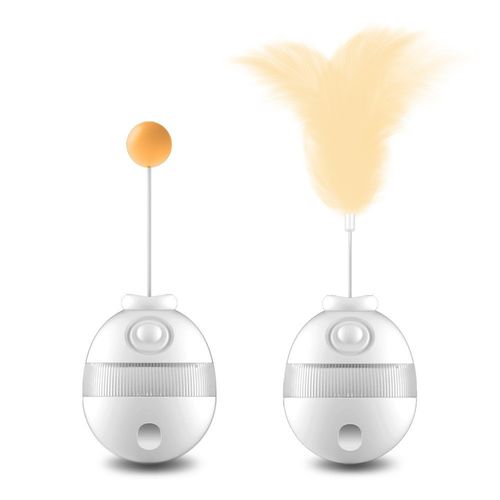 Juguete interactivo Balance Toy para mascotas, manual, plástico ABS, ideal para perros y gatos, blanco