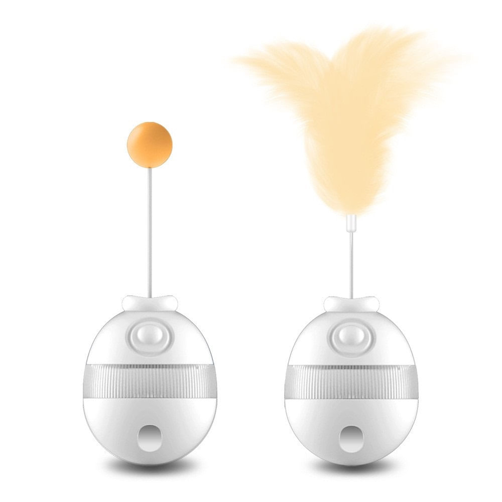 Imagen 1 del producto Juguete interactivo Balance Toy para mascotas, manual, plástico ABS, ideal para perros y gatos, blanco