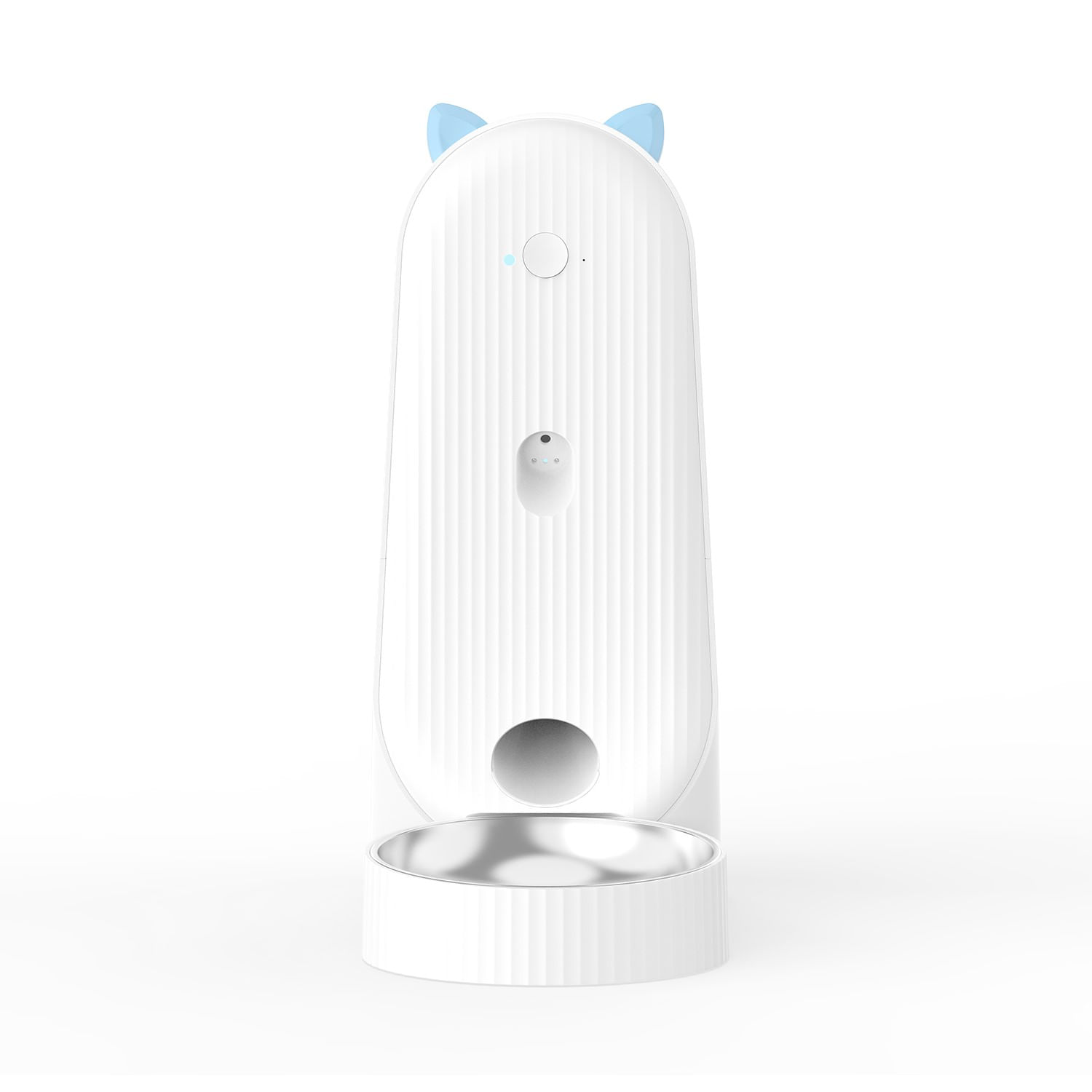Comedero smart 4 litros con Wi-Fi para gatos, bandeja acero, blanco