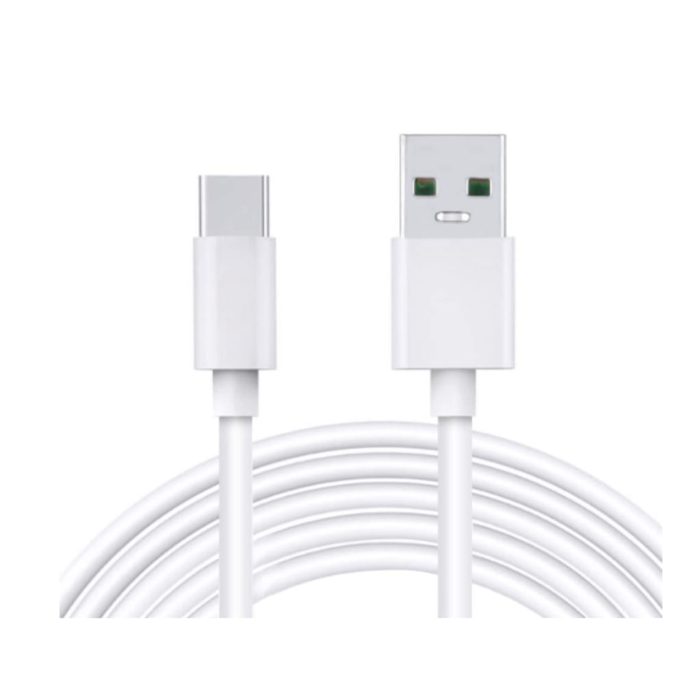 Cable Tranyoo USB tipo C a USB, 1.5 m, 100W, carga rápida 5A, material TPE, blanco