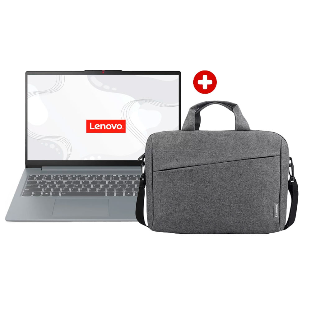 Laptop Lenovo IdeaPad Slim 3 15AMN8, AMD Ryzen 5 7520U, 8GB RAM, 512GB SSD, M.2 15.6 HD, FreeDOS + Maletín