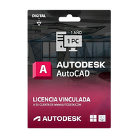 Licencia digital Autodesk AutoCAD Edu, 1 dispositivo, compatible con Windows y macOS, duración 1 año