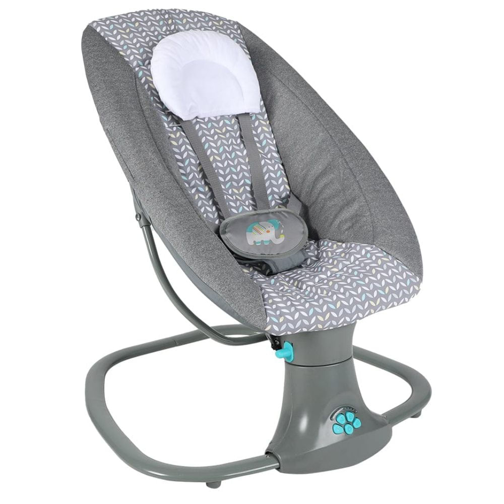 Silla mecedora Infanti nido Deluxe, para bebe, automática, a control, gris