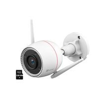 Cámara Ezviz H3C 3MP, Wi-Fi, visión nocturna a color, IP67, con micro SD 128GB, detección humana