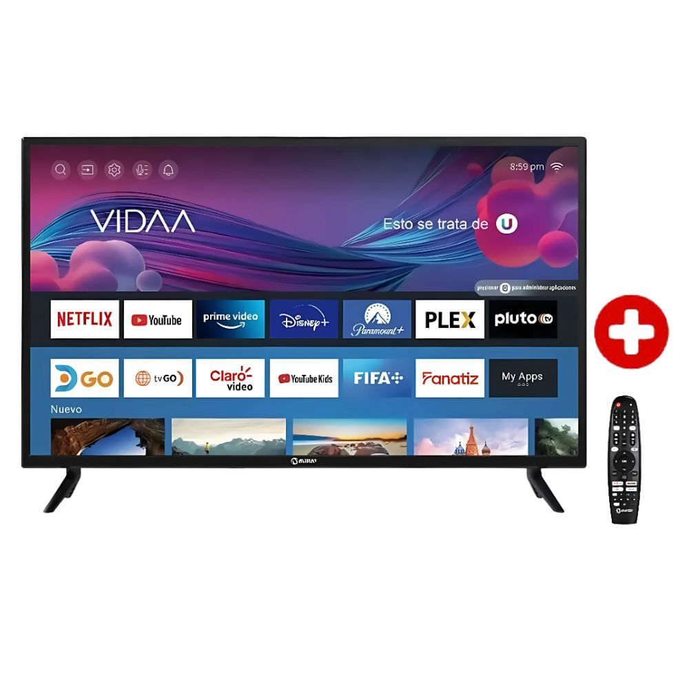 Smart TV Miray 32" LED HD VIDAA MS32-E204 con Netflix, YouTube y Prime Video