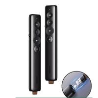 Puntero Ugreen presentador de diapositivas 100m, USB, láser, forro, negro