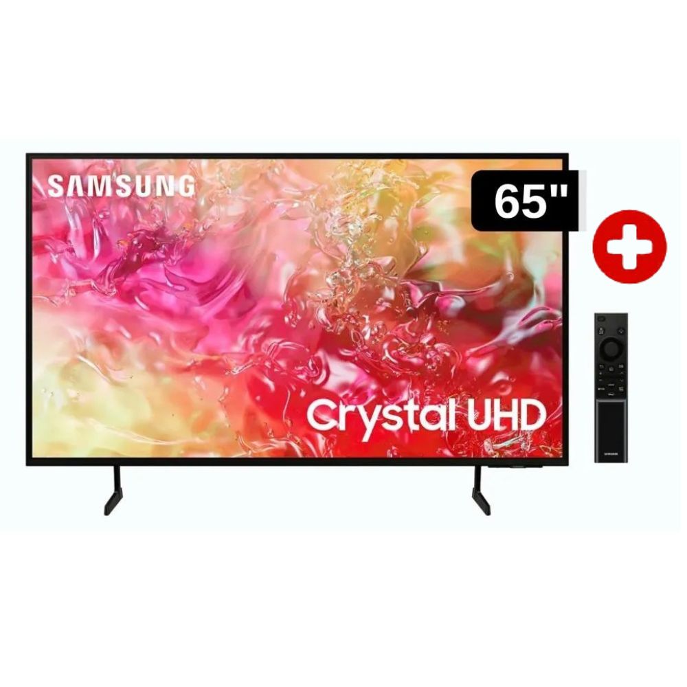 Televisor Samsung LED 65 Crystal UHD 4K, 65DU7000, Tizen OS Smart TV - UN65DU7000GXPE
