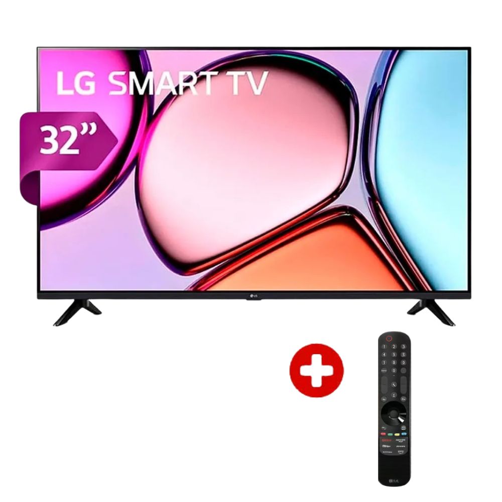 Televisor LG 32'' HD Smart TV 32LQ600BPSA con Procesador a5 Gen5, webOS 22 y ThinQ AI