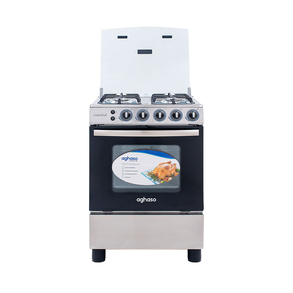 Imagen 2 del producto Cocina Aghaso Essencial GLP 4 hornillas, con encendido eléctrico, horno de 4 niveles