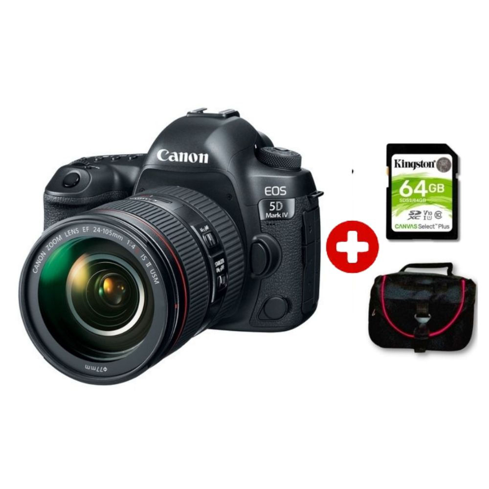 Cámara Canon EOS 5D Mark IV + Lente 24-105mm f4L IS II USM + Kit Básico
