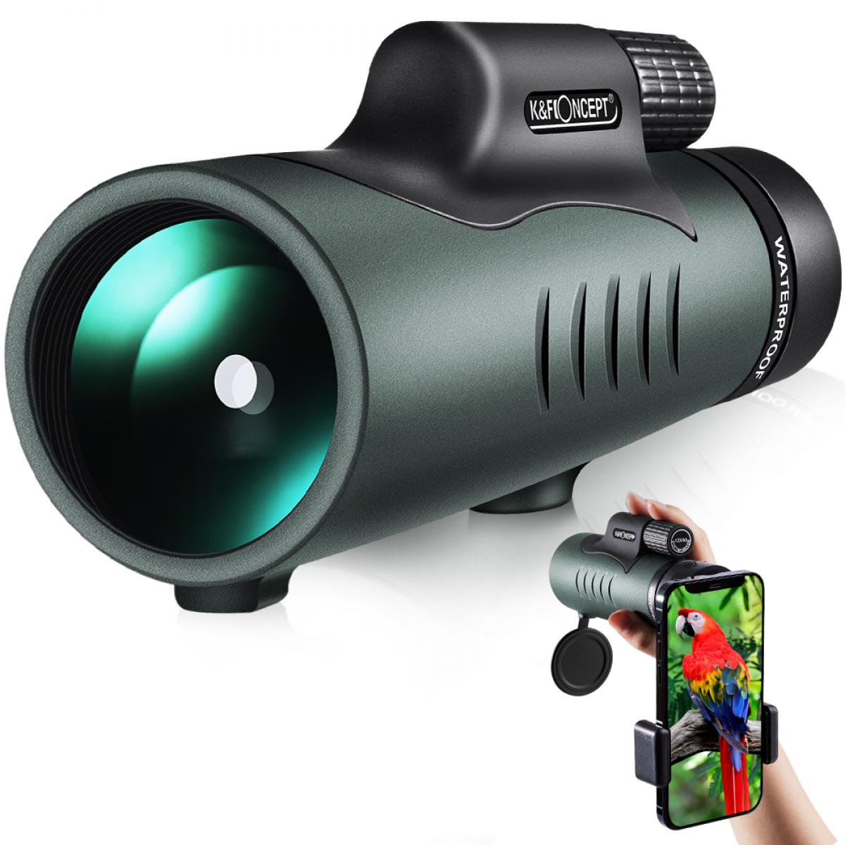 Imagen 2 del producto Monocular K&F Concept Bak-4 KF33.008, 12x50 mm, impermeable, con adaptador para smartphone