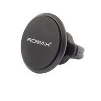 Soporte de celular para auto imantado Romax, rejilla aire, negro