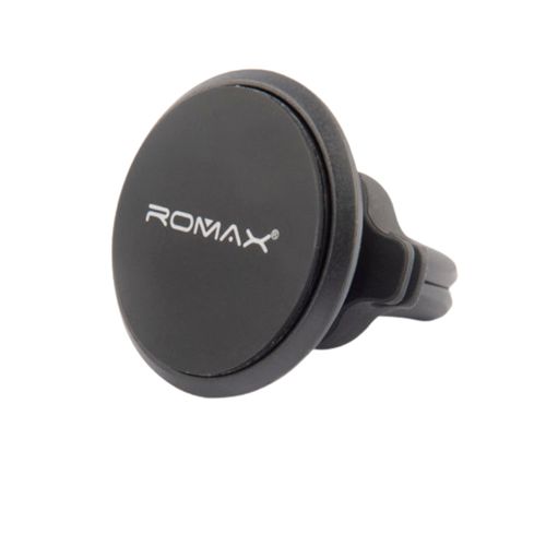 Soporte de celular para auto imantado Romax, rejilla aire, negro