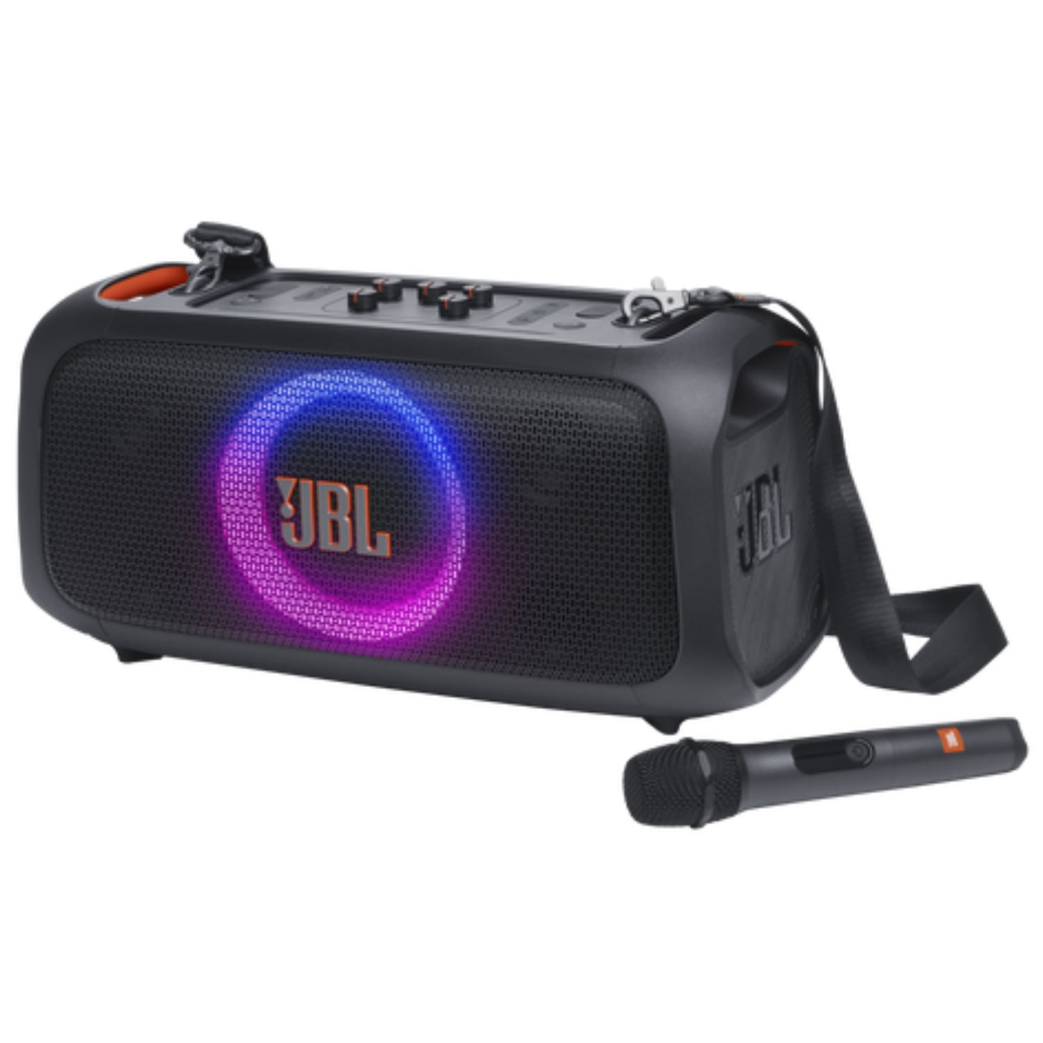 Parlante bluetooth JBL PartyBox On-The-Go Essential,100W, con micrófono JBL, negro