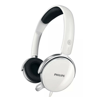 Audífonos gamer Philips alámbrica 32 ohmios, 100 W, 18 Hz, blanco - SHM7110