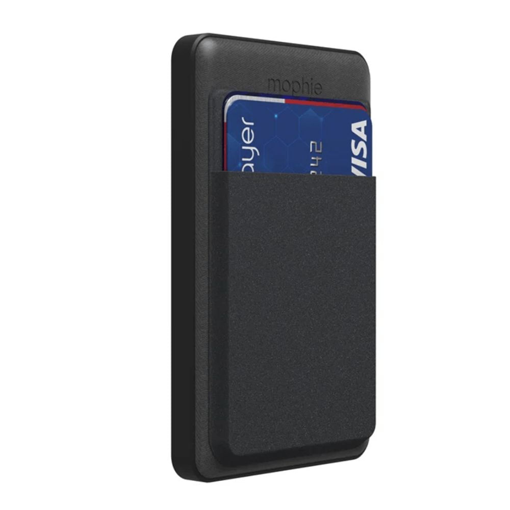 Cargador portátil inalámbrico mophie snap + Juice Pack Mini Wallet 5.000mAh, MagSafe, negro