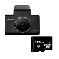 Cámara para autos Hikvision, DashCam C6, pantalla 4"", Full HD, Wi-Fi, MicroSD128GB especial para videovigilancia