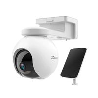 Cámara seguridad exterior Ezviz CB8 2K 3MP con panel solar, batería 210 días, Wi-Fi