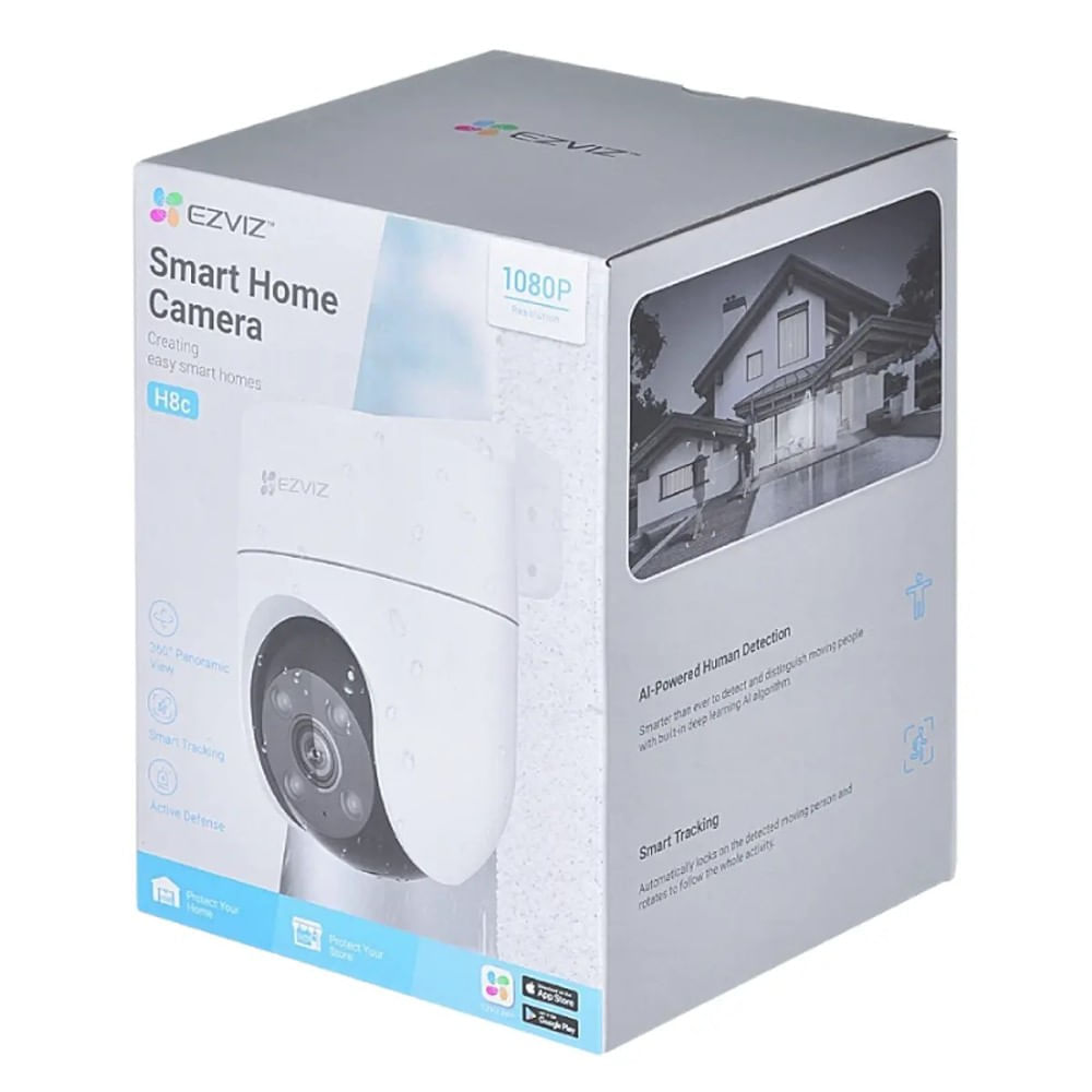 Imagen 2 del producto Cámara de seguridad Ezviz H8C Wi-Fi, 1080P, exterior, 360°, smart, con visión nocturna