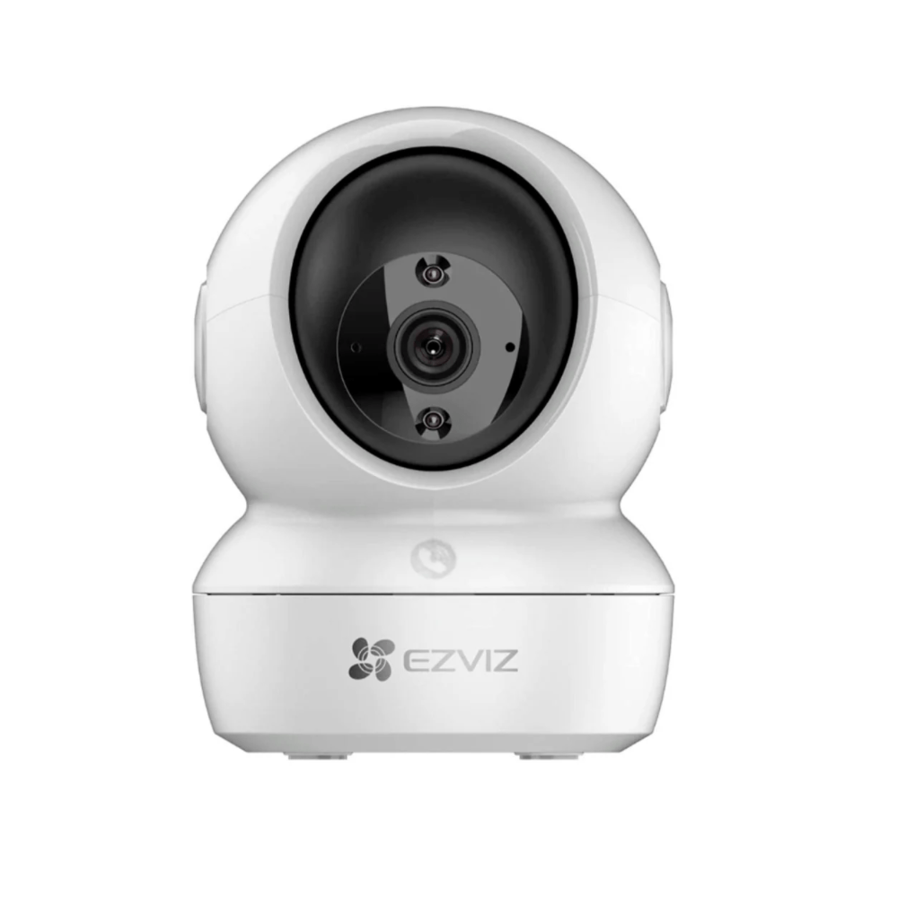 Cámara Ezviz H6C Full HD 1080p, Wi-Fi interior 360°, visión nocturna y audio bidireccional, blanco