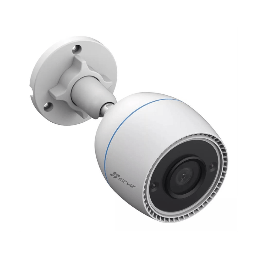 Imagen 2 del producto Cámara Ezviz H3c Full HD 1080p exterior IP67, visión nocturna, sirena, luz LED + MicroSD 64 GB, blanco