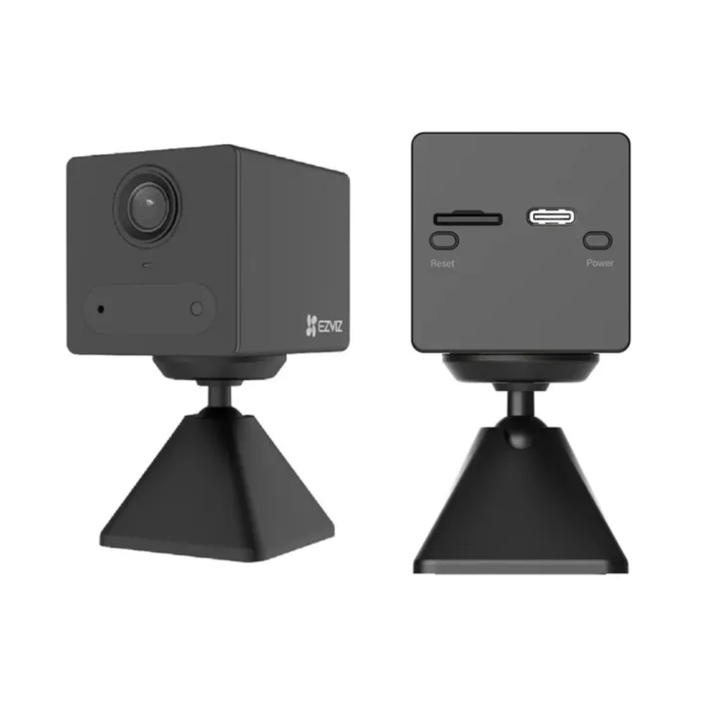 Imagen 2 del producto Cámara Ezviz  CB2 fija a batería + MicroSD 64GB, Full HD, visión nocturna, detección humana, Alexa, negro