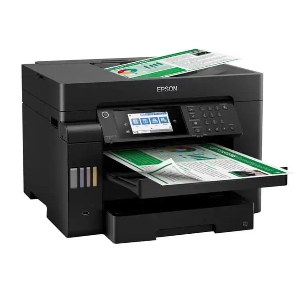 Imagen 2 del producto Impresora Epson EcoTank Pro ET-16600, A3+, 4 en 1, ADF, dúplex, Ethernet, USB, fax, bandeja dual, negro