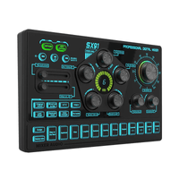 Tarjeta de sonido SX91 con Phantom power incorporado, negro