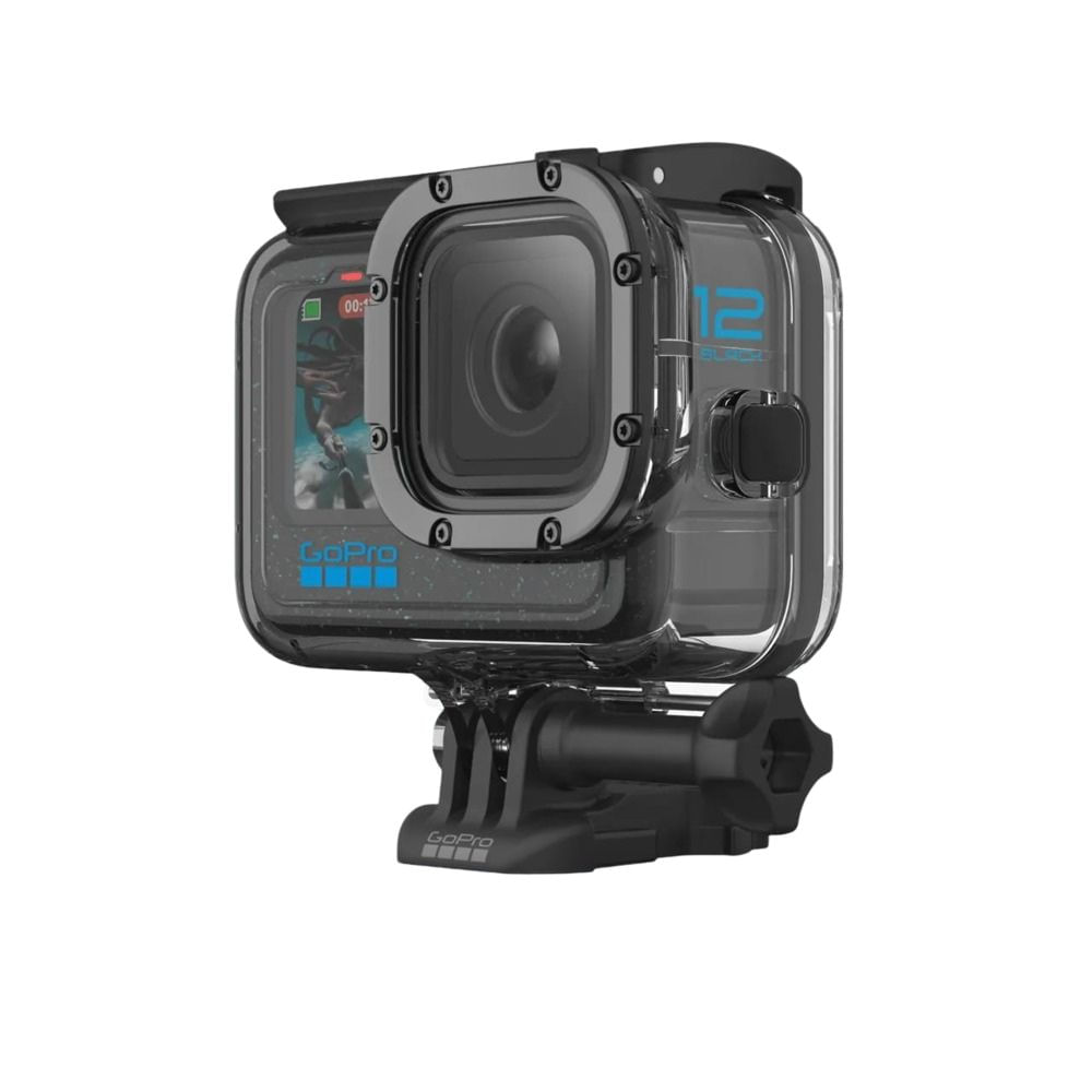 Carcasa protectora GoPro sumergible hasta 60 m, resistente a impactos y polvo, ideal para buceo extremo