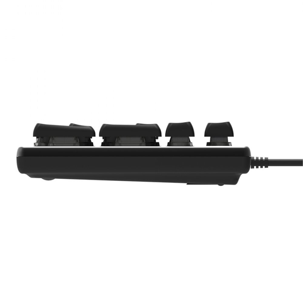 Imagen 2 del producto Teclado gamer alámbrico HP K500F, conexión USB, membrana, idioma español, LED RGB, plateado