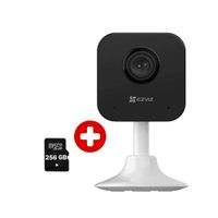 Combo cámara seguridad inalámbrica Ezviz H1C Full HD con audio, visión nocturna IR y microSD 256GB incluida