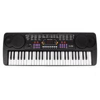 Órgano eléctrico Decibel K-09, 54 teclas, con micrófono, 255 timbres, 255 ritmos, pantalla led, negro (reempacado)