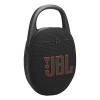 Reacondicionado: Parlante bluetooth JBL Clip 5 potencia 7W, resistente al agua IP67, hasta 12 horas de reproducción, negro