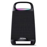 Reacondicionado: Parlante Bluetooth Decibel Karaoke 80W, hasta 5 horas de reproducción, TWS, luces RGB, negro