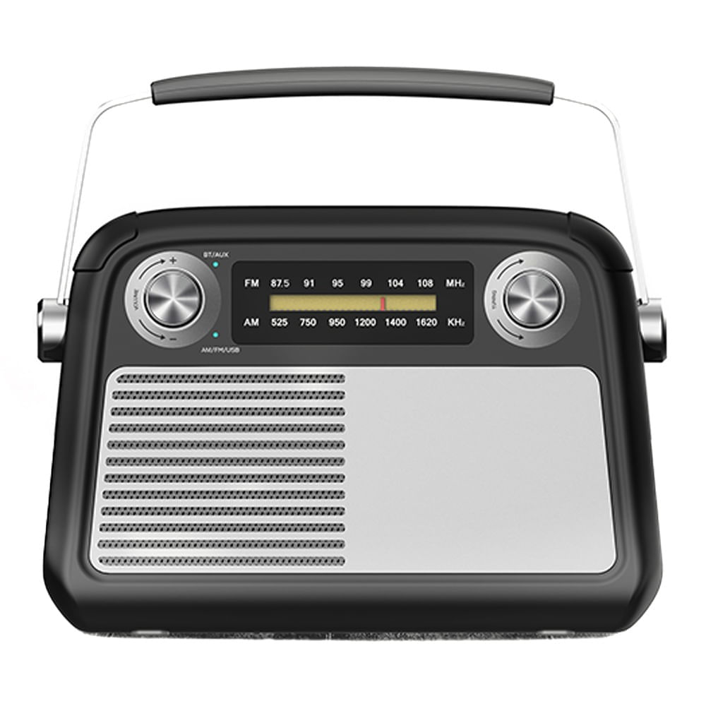 Imagen 1 del producto Reacondicionado: Radio bluetooth Richards FB-R102 AM/FM, panel solar, negro