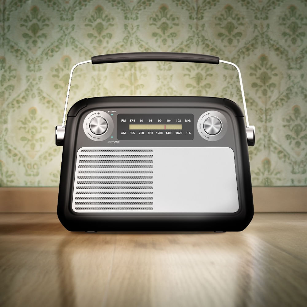 Imagen 2 del producto Reacondicionado: Radio bluetooth Richards FB-R102 AM/FM, panel solar, negro