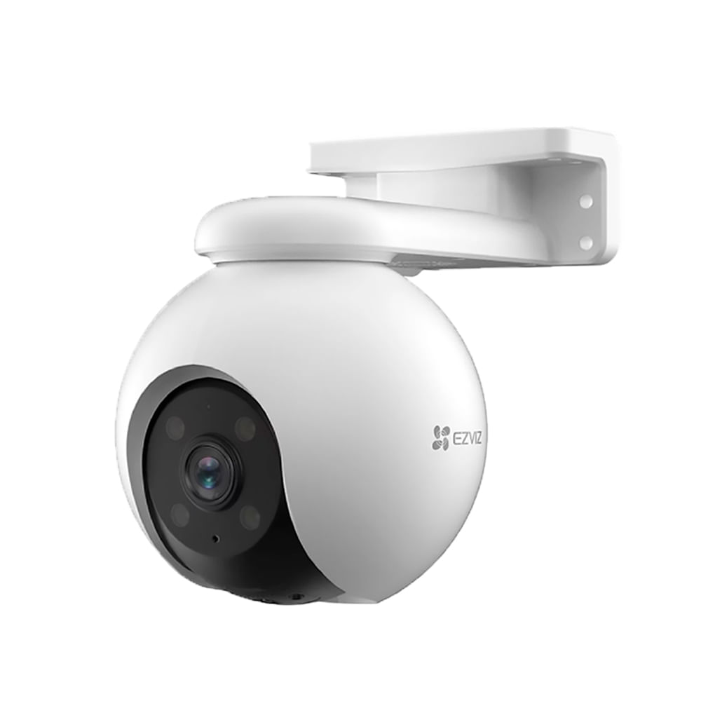 Imagen 1 del producto Combo cámara seguridad Ezviz H8 PRO 3K giratoria 360°, visión nocturna, IA, Wi-Fi/Ethernet, sin memoria microSD