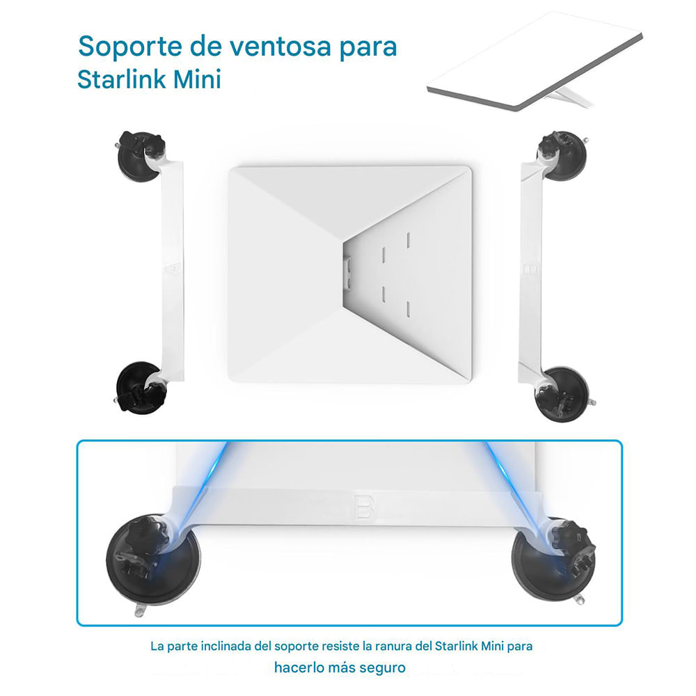 Imagen 2 del producto Kit de soporte Coolbox Teraware para Starlink Mini para automóvil