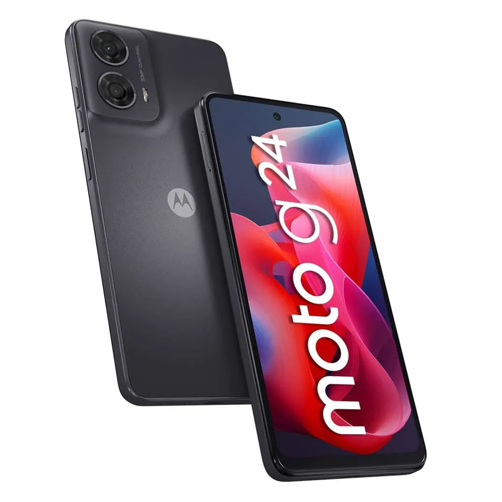 Imagen 2 del producto Reacondicionado: Celular Motorola G24 256GB, 4GB RAM, cámara trasera 50MP y frontal 8MP, 6.6"", gris