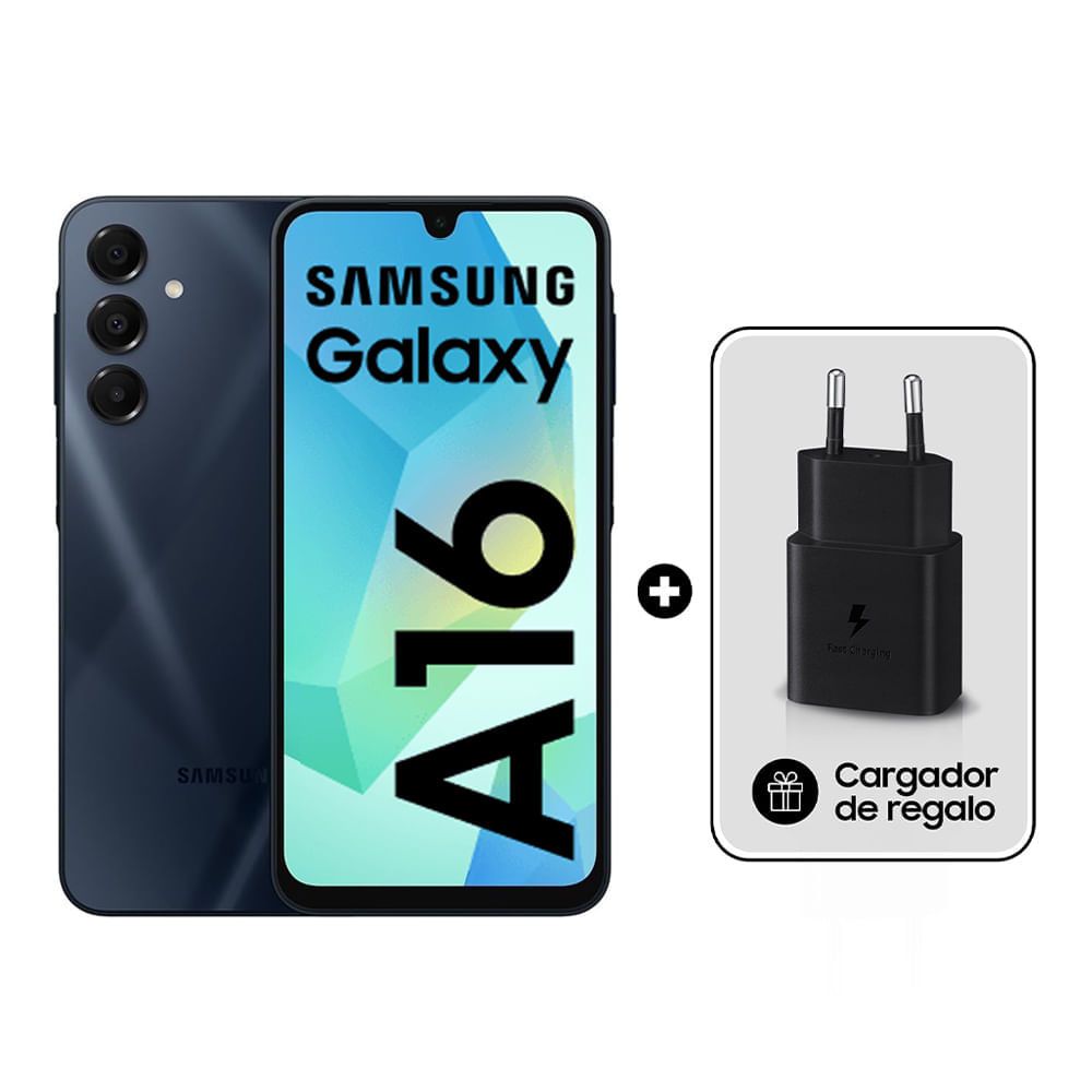 Imagen 2 del producto Reacondicionado: Celular Samsung Galaxy A16 4G 256GB, 8GB ram, cámara trasera 50MP y frontal 13MP, negro + Cargador 15W