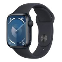 Reacondicionado: Apple Watch Series 9 41mm, GPS, certificación IP6X, batería hasta 18 horas, Talla S/M, memoria 64GB, sport band negro