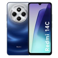 Reacondicionado: Celular Xiaomi Redmi 14C 4G 256GB, 4GB RAM, cámara trasera 50MP y frontal 13MP, 6.88'', azul