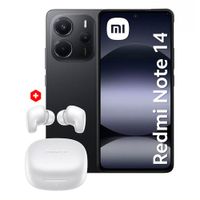 Reacondicionado: Celular Xiaomi Redmi Note 14 4G 256GB, 8GB RAM, cámara trasera 108MP y frontal 20MP, 6.67'', negro + Audífonos Buds 6 Play