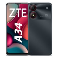 Reacondicionado: Celular ZTE A34 64GB, 2GB RAM, cámara trasera 8MP y frontal 2MP, gris 6.6"", gris