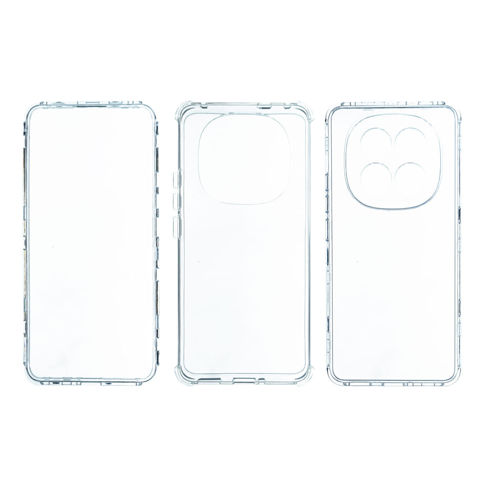 Imagen 2 del producto Case para Redmi Note 14 Pro Plus, protección 360°, 3 capas de proteciión, color transparente